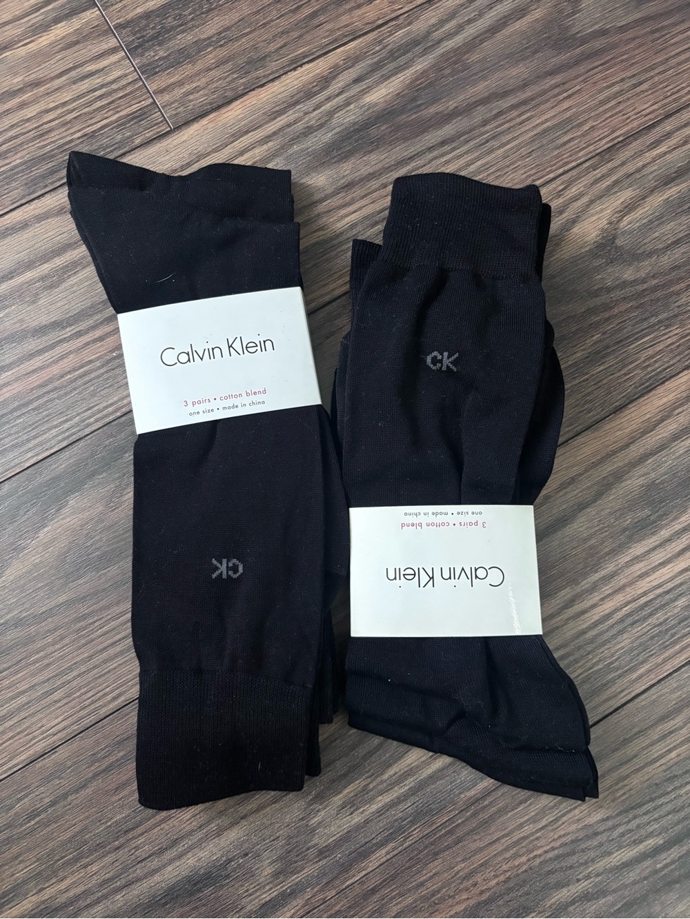 Calvin Klein Men's Black Crew Socks - 2 Pack (3pairs each)
